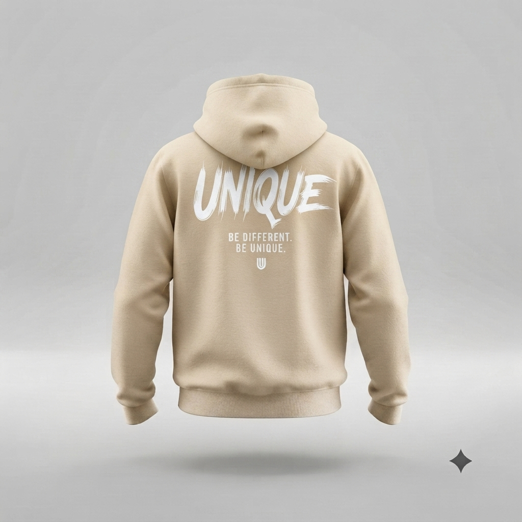 Felpa con Cappuccio "Unique" Signature - Black Edition
