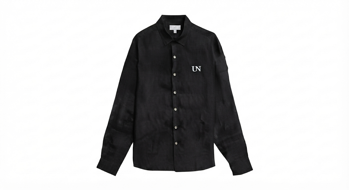 Camicia in Lino e Cotone Chambray – Essential Comfort