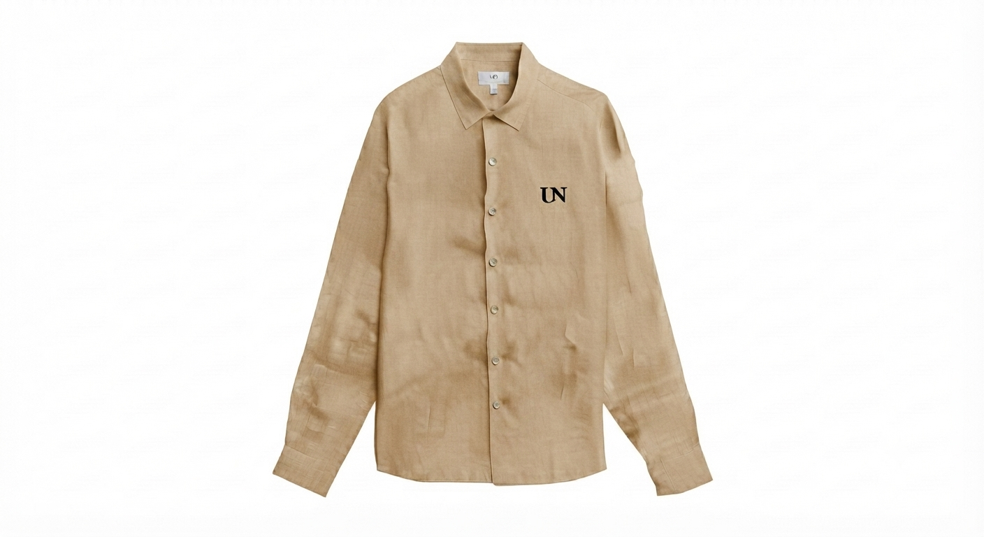 Camicia in Lino e Cotone Chambray – Essential Comfort
