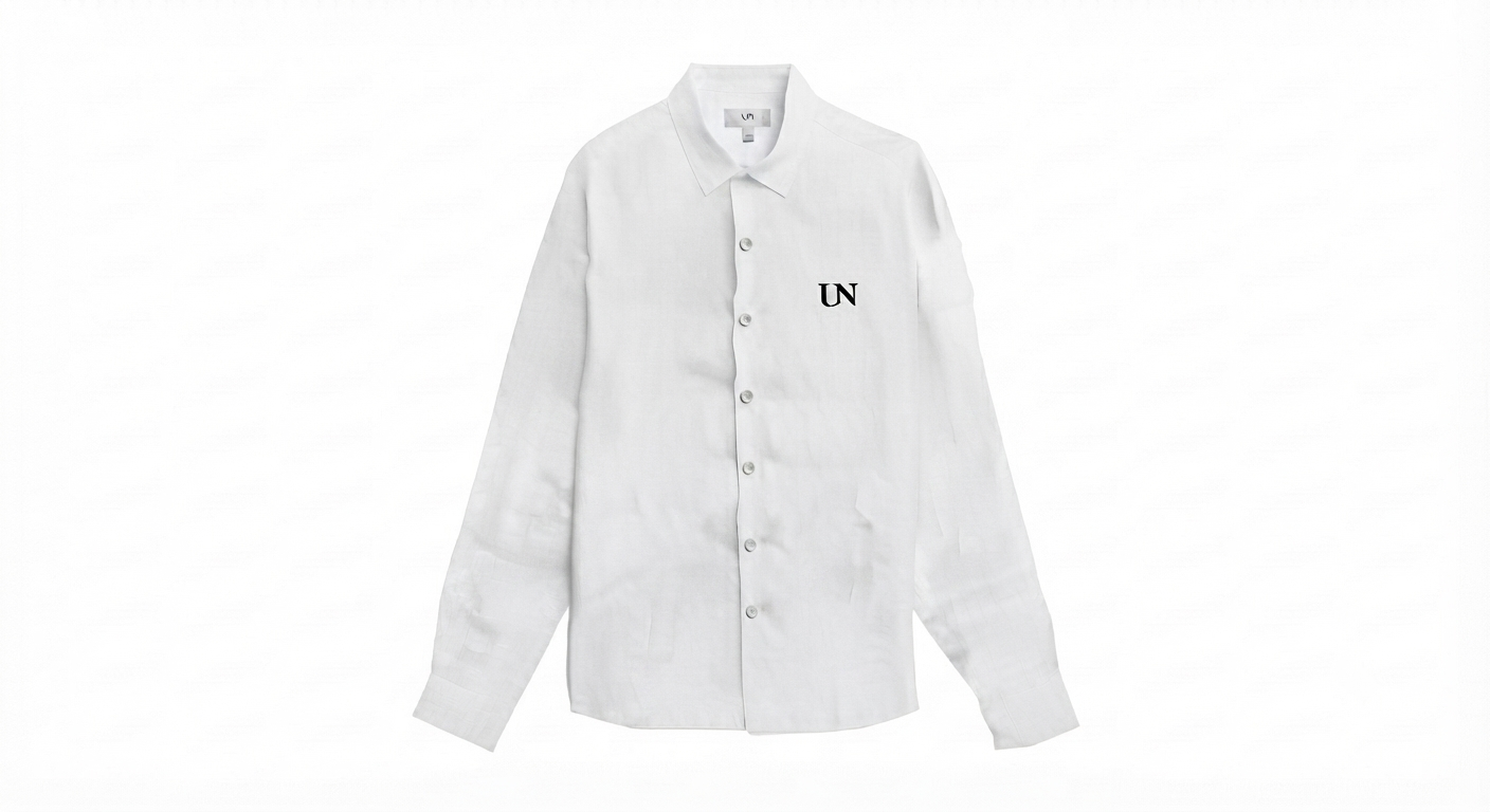 Camicia in Lino e Cotone Chambray – Essential Comfort